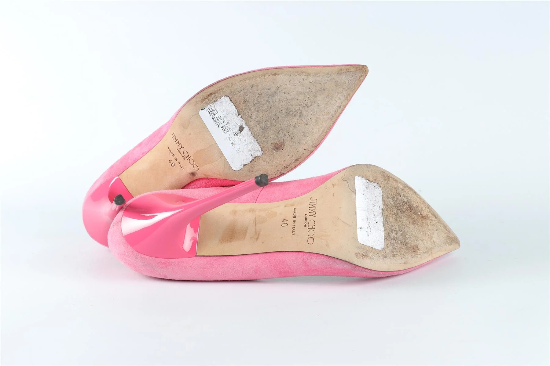 JIMMY CHOO PINK SUEDE PUMPS EU 40 UK 7 US 10 - Image 6