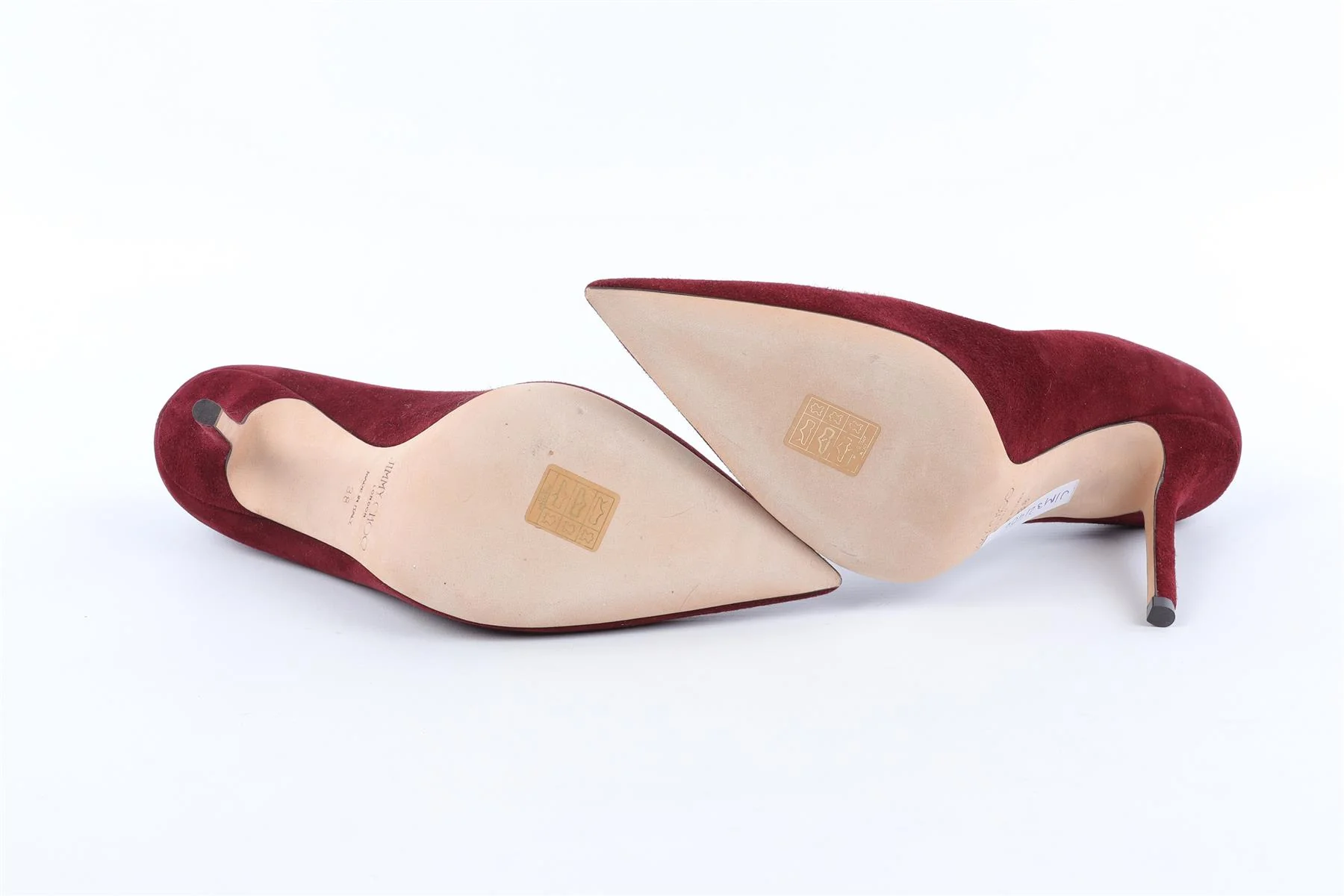 JIMMY CHOO RED SUEDE PUMPS EU 38 UK 5 US 8 - Image 7