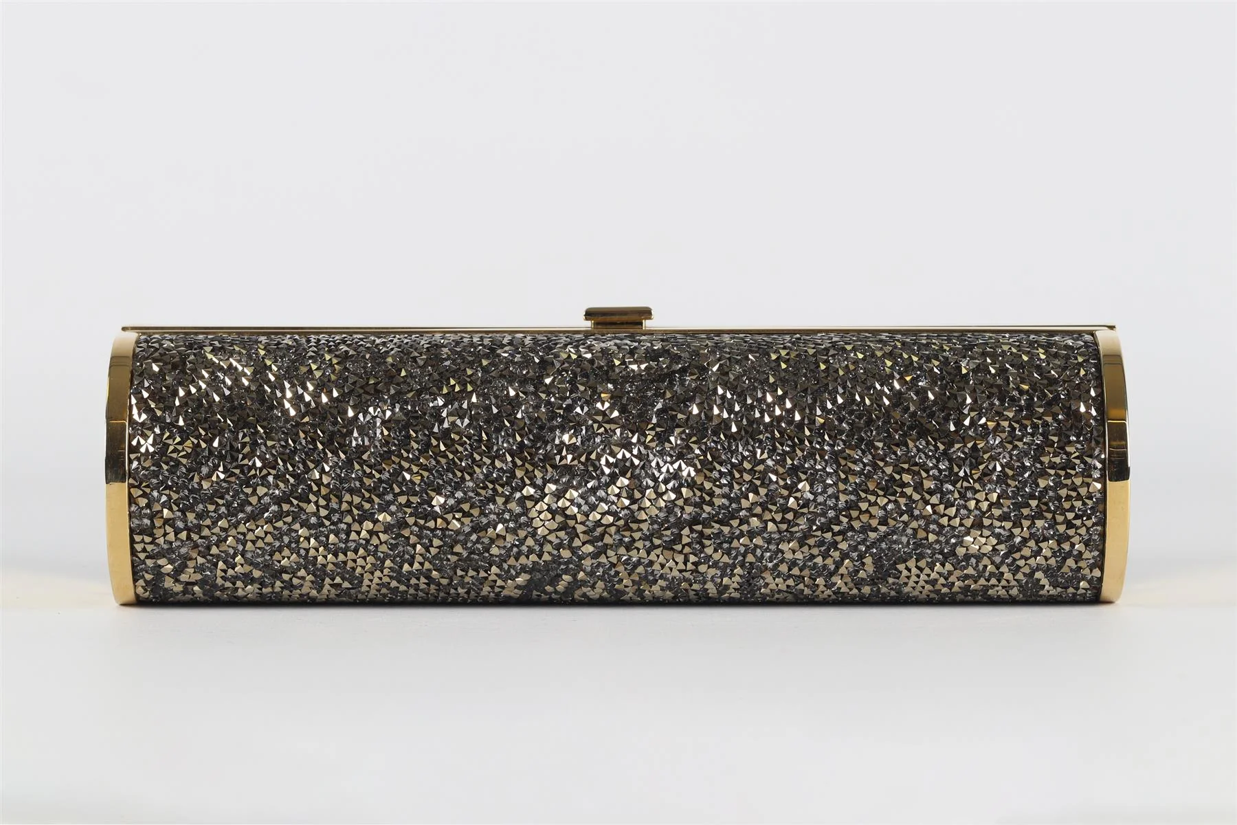 JIMMY CHOO SILVER CRYSTAL AND METAL CLUTCH - Image 11