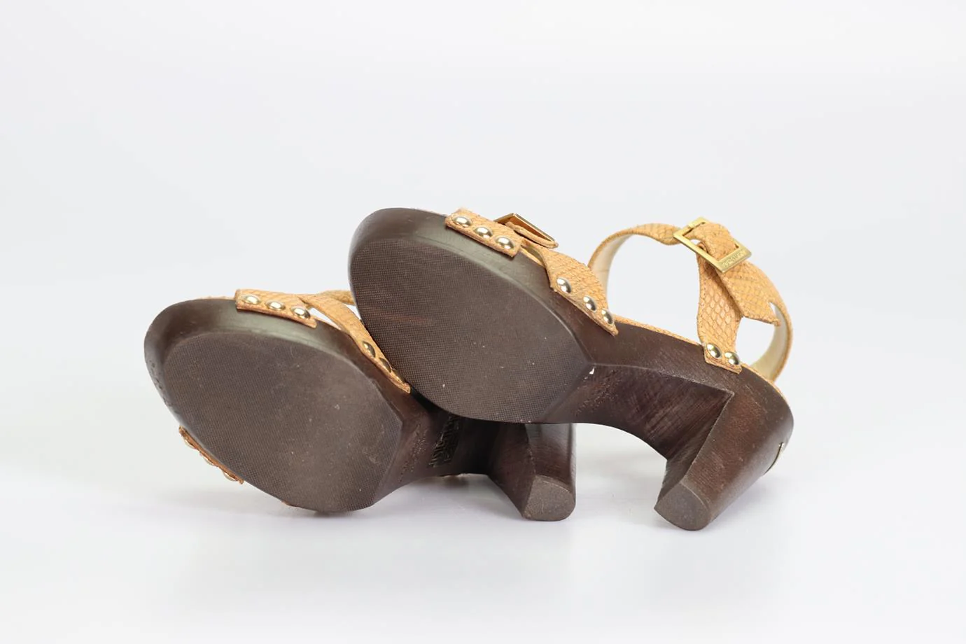 JIMMY CHOO SNAKE EFFECT LEATHER SANDALS EU 37 UK 4 US 7 - Image 5