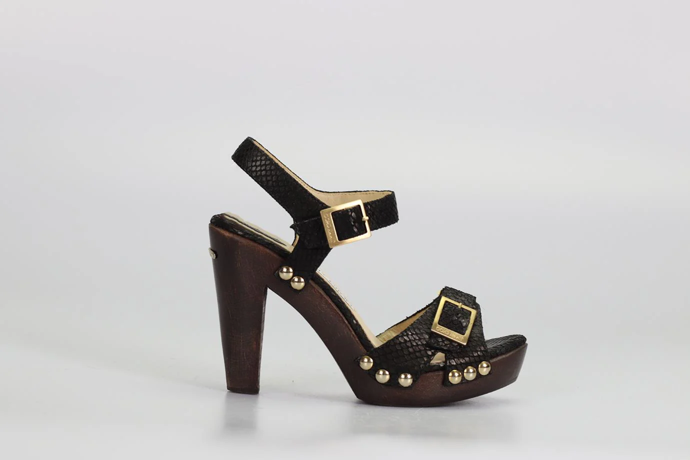 JIMMY CHOO SNAKE EFFECT LEATHER SANDALS EU 37 UK 4 US 7 - Image 2