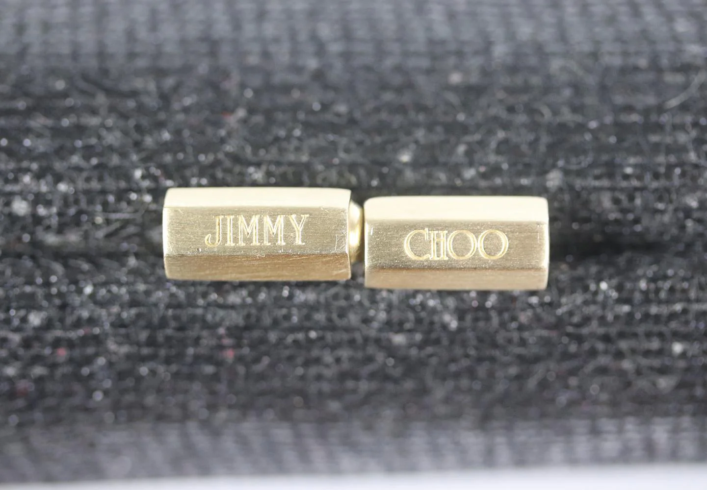 JIMMY CHOO TUBE GLITTER TWILL CLUTCH - Image 8