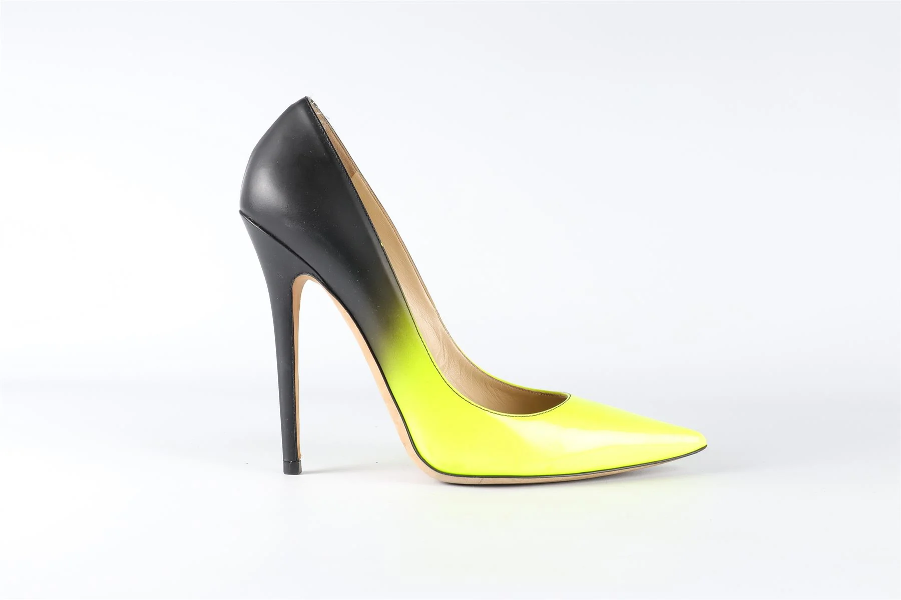 JIMMY CHOO YELLOW LEATHER PUMPS EU 40 UK 7 US 10 - Image 2