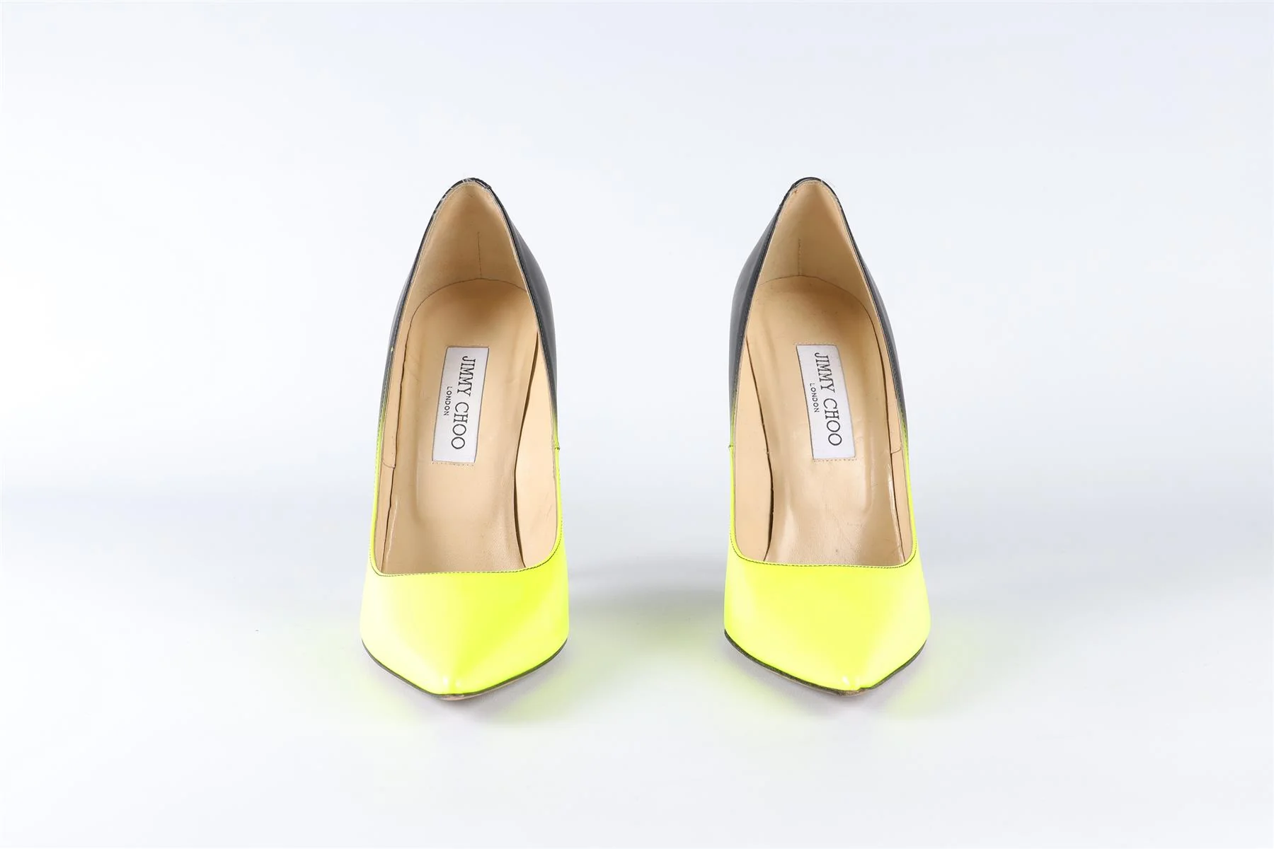 JIMMY CHOO YELLOW LEATHER PUMPS EU 40 UK 7 US 10 - Image 3