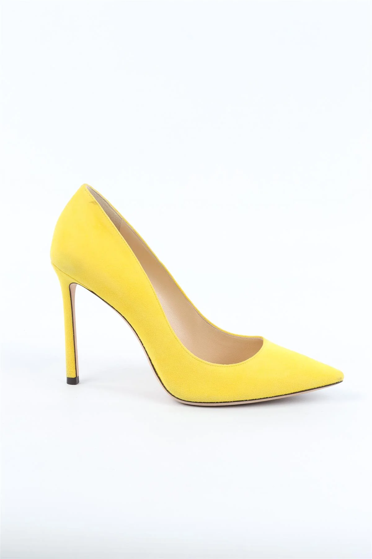 JIMMY CHOO YELLOW SUEDE PUMPS EU 38.5 UK 5.5 US 8.5 - Image 2