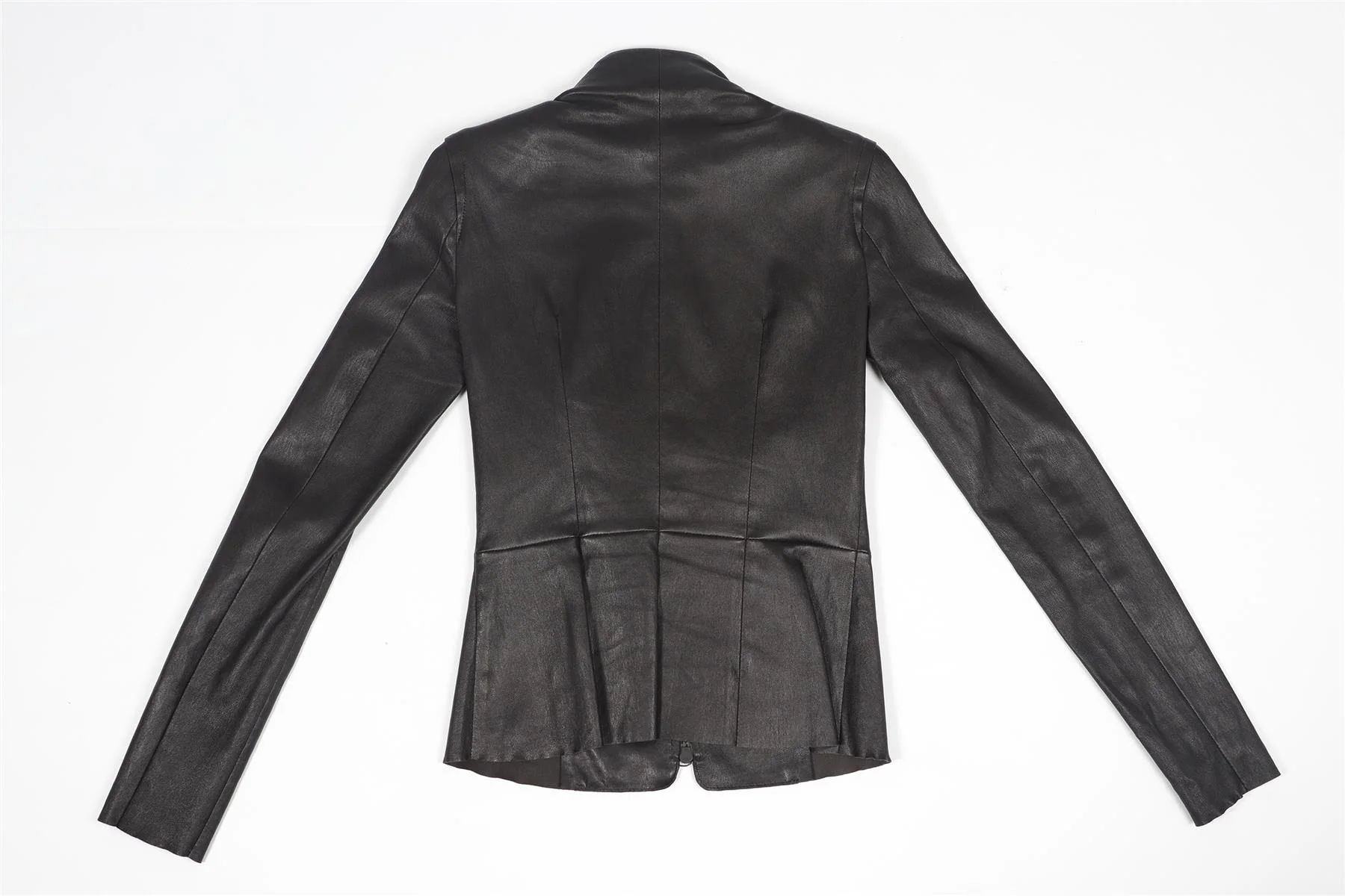 JITROIS BLACK LEATHER JACKET FR 38 UK 10 - Image 4