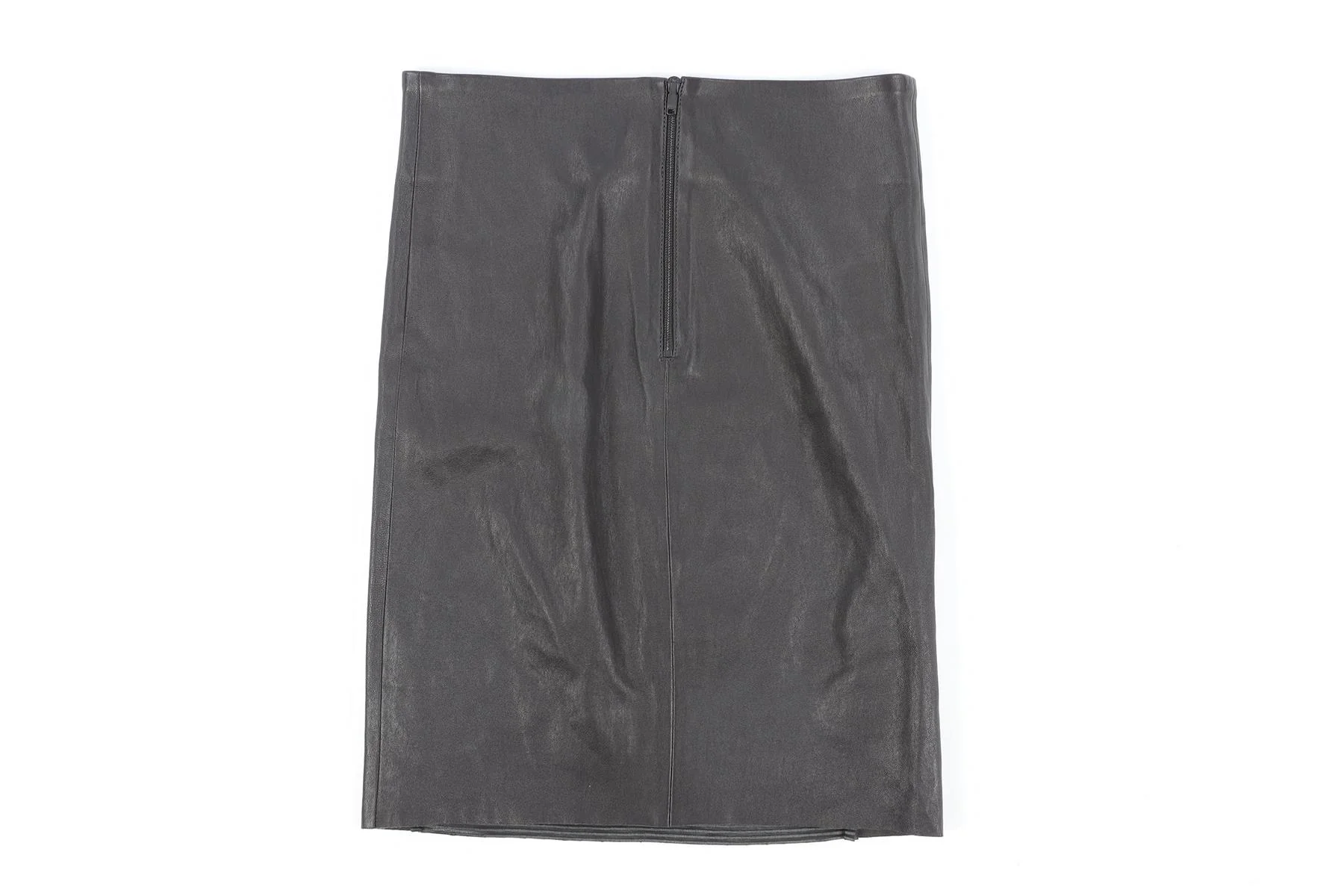 JITROIS BLACK LEATHER MINI SKIRT FR 34 UK 6 - Image 4