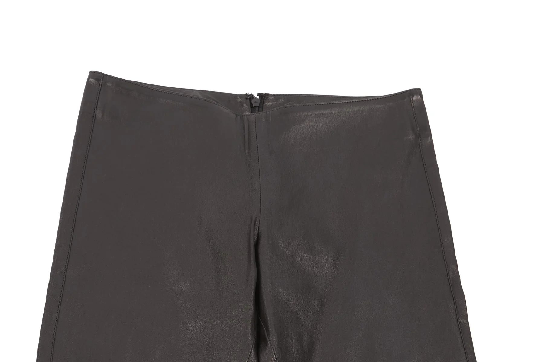 JITROIS BLACK LEATHER SKINNY PANTS FR 34 UK 6 - Image 3