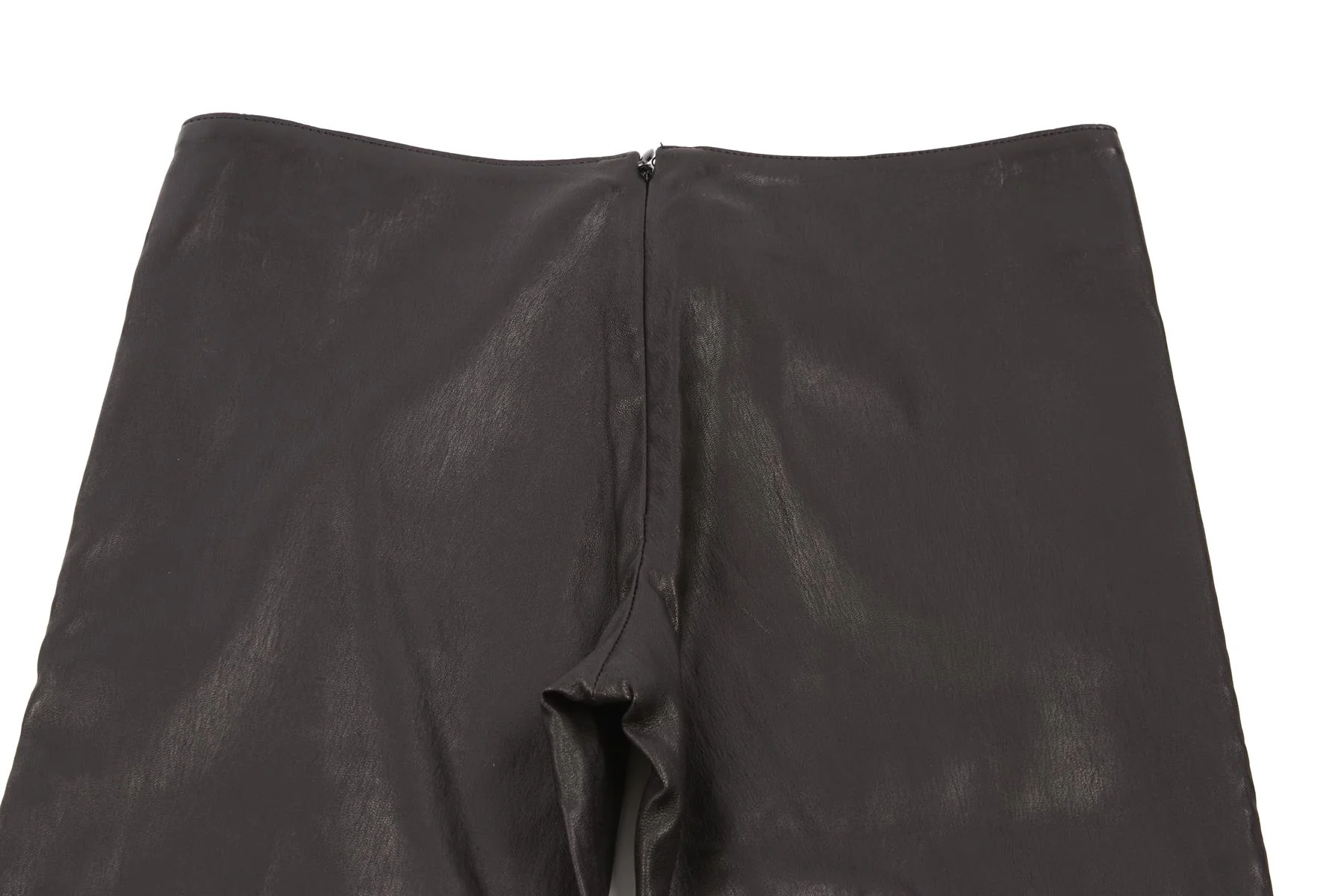 JITROIS BLACK LEATHER SKINNY PANTS FR 34 UK 6 - Image 5