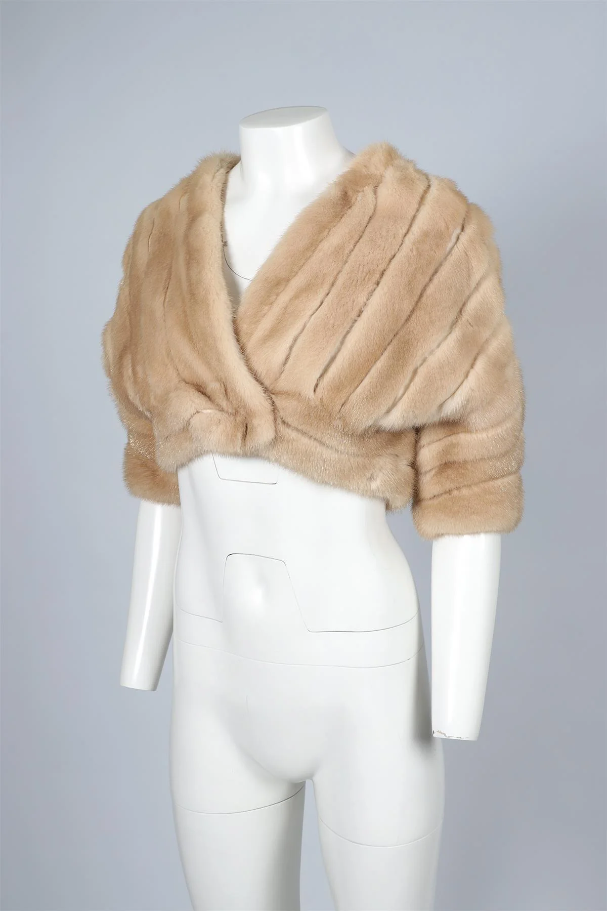 JITROIS BROWN MINK FUR JACKET SMALL - Image 3