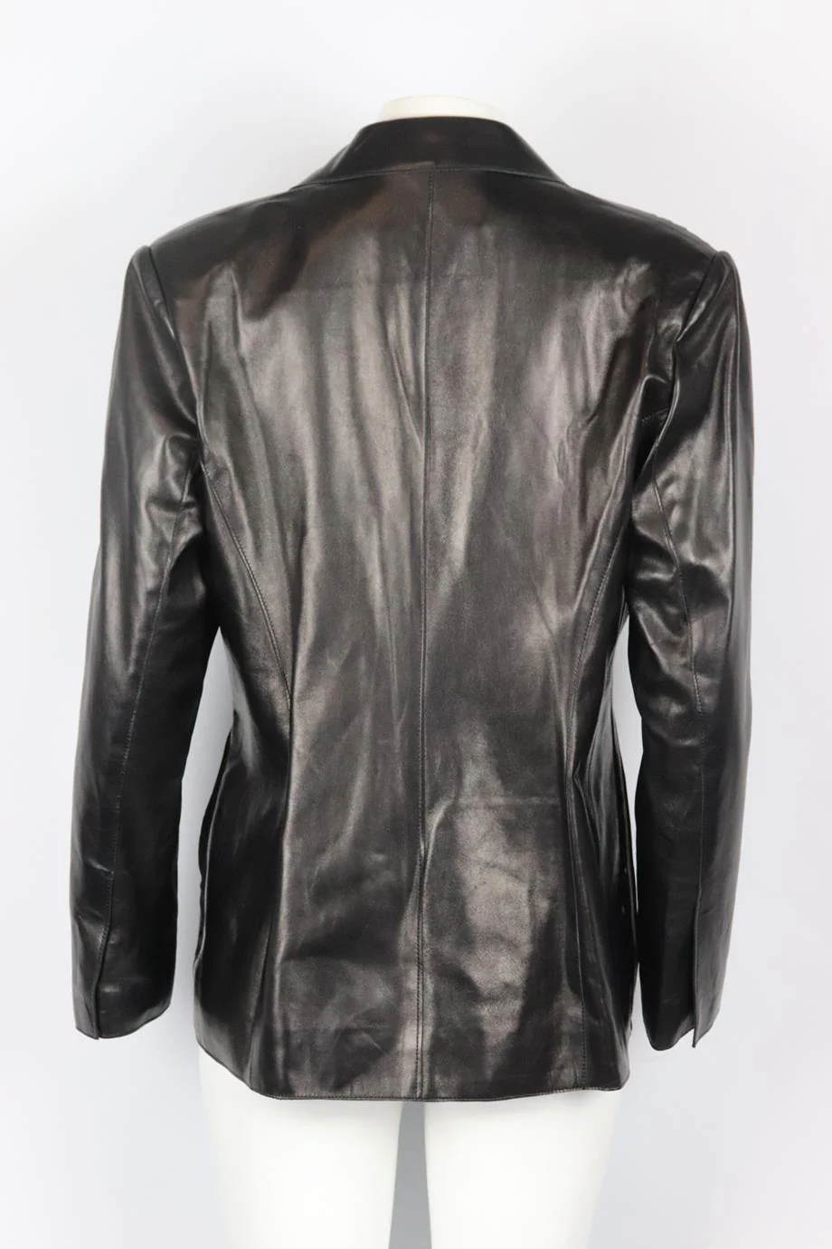 JITROIS VINTAGE TULLE AND LEATHER BLAZER FR 40 UK 12 - Image 4