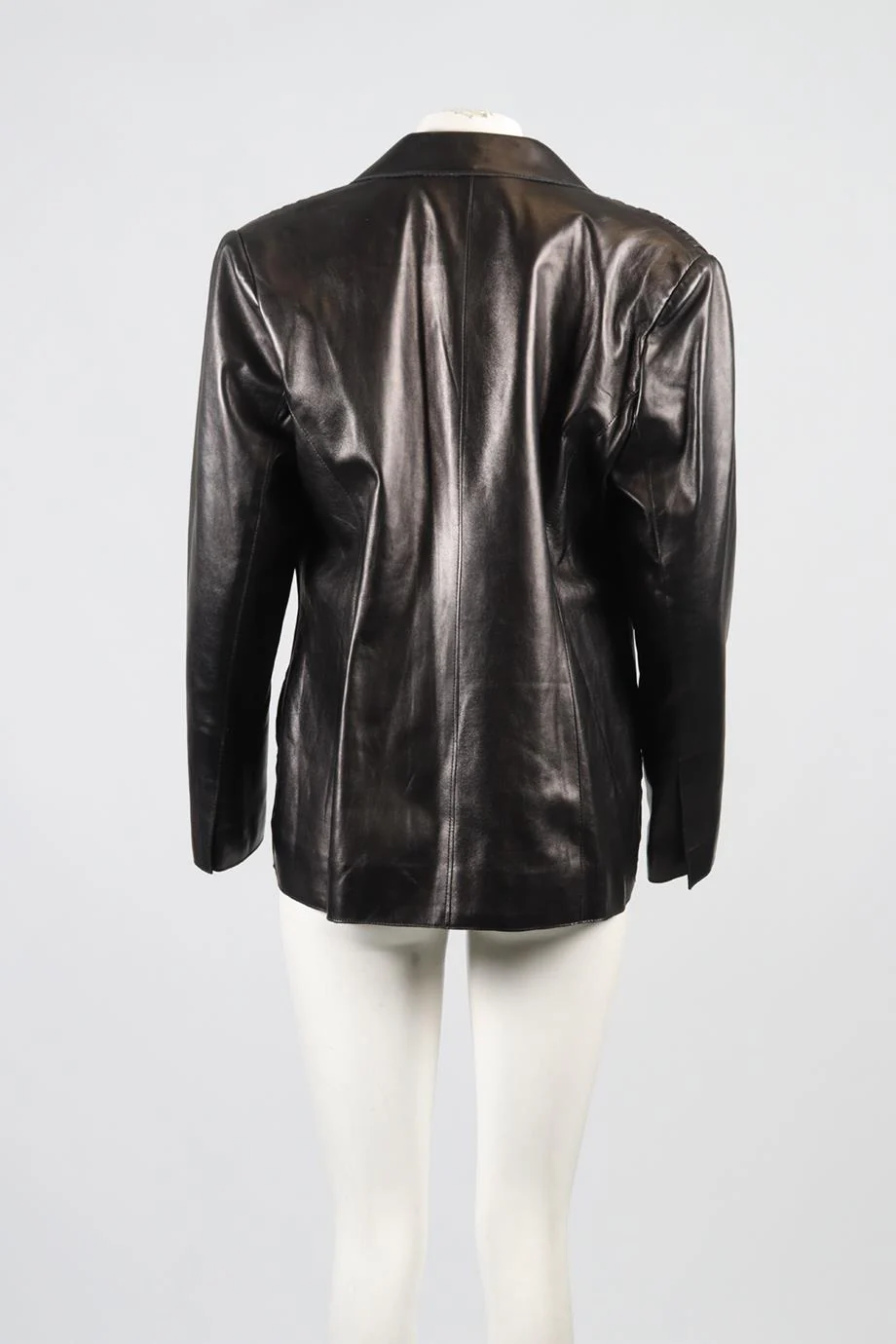 JITROIS VINTAGE TULLE AND LEATHER BLAZER FR 40 UK 12 - Image 4