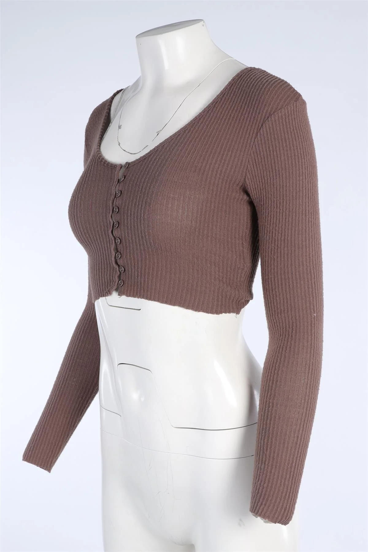 JOAH BROWN BROWN CARDIGAN XSMALL/SMALL - Image 3
