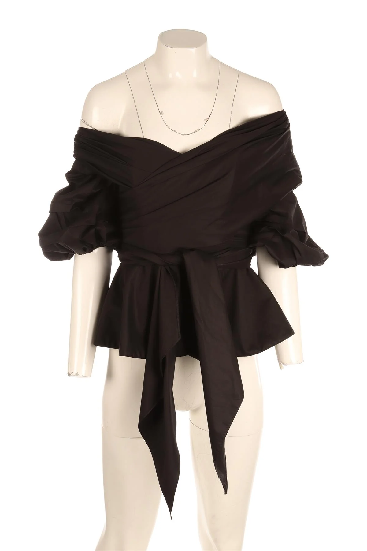 JOHANNA ORTIZ BLACK COTTON TOP US 2 UK 6 - Image 2