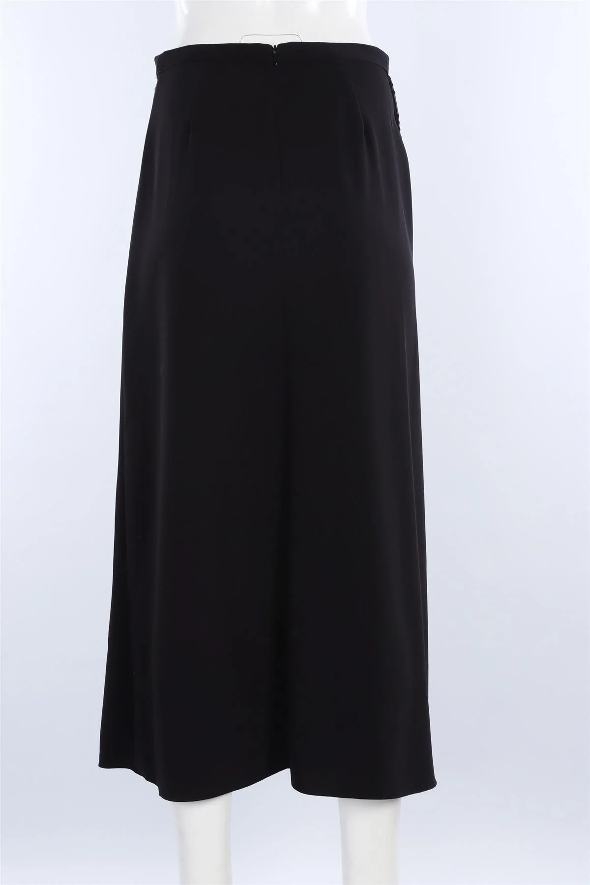 JOHANNA ORTIZ BLACK CREPE MIDI SKIRT US 4 UK 8 - Image 4
