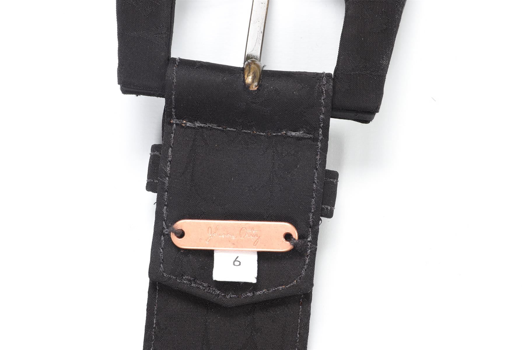 JOHANNA ORTIZ BLACK SATIN WAIST BELT US 6 UK 10 - Image 6