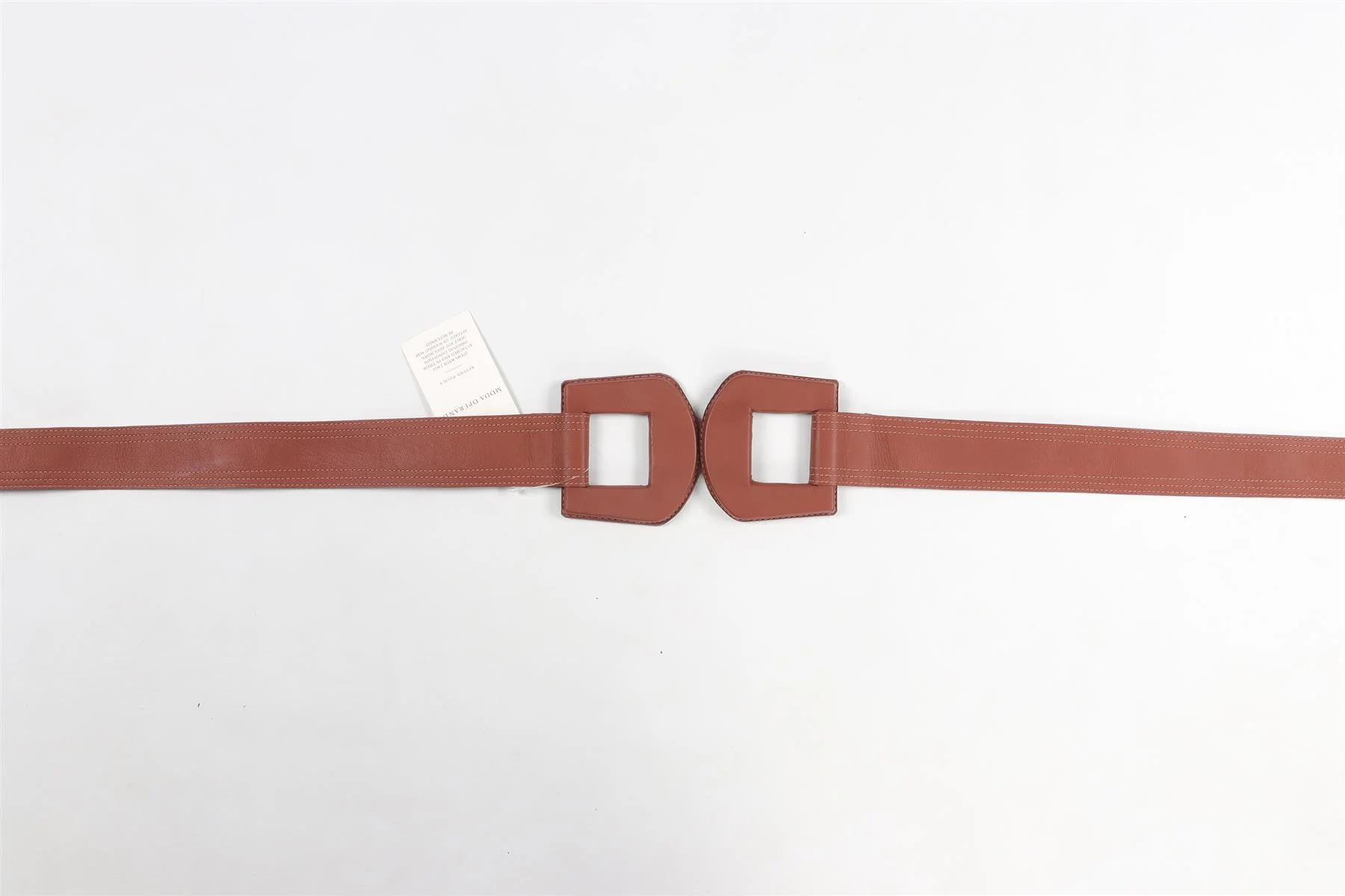 JOHANNA ORTIZ BROWN LEATHER WAIST BELT US 4 UK 8 - Image 4