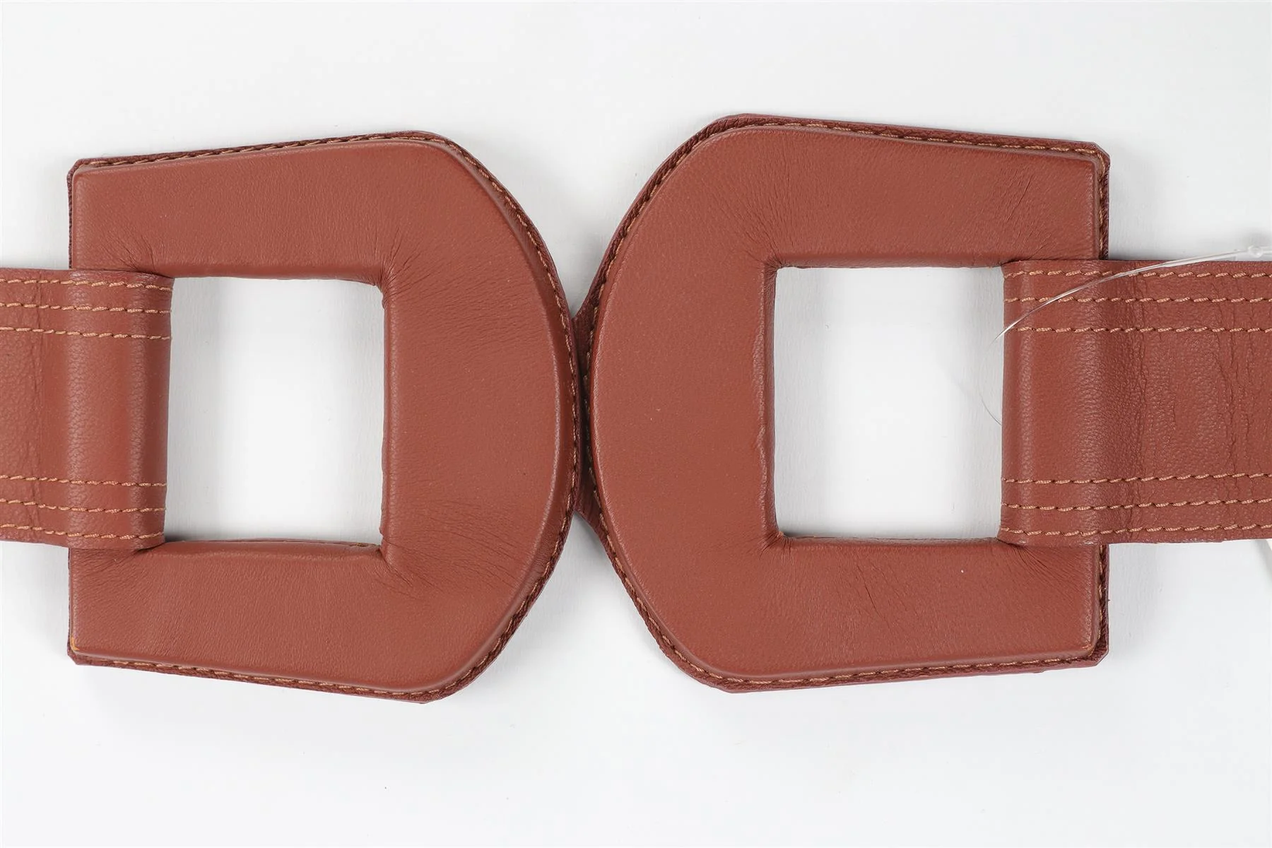 JOHANNA ORTIZ BROWN LEATHER WAIST BELT US 4 UK 8 - Image 5