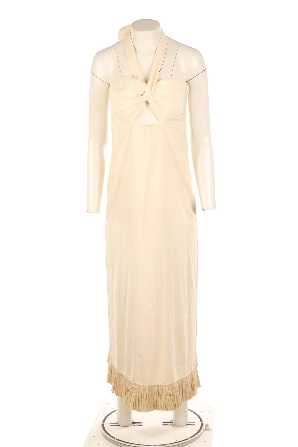 JOHANNA ORTIZ CREAM CREPE MAXI DRESS UK 8 - Image 2