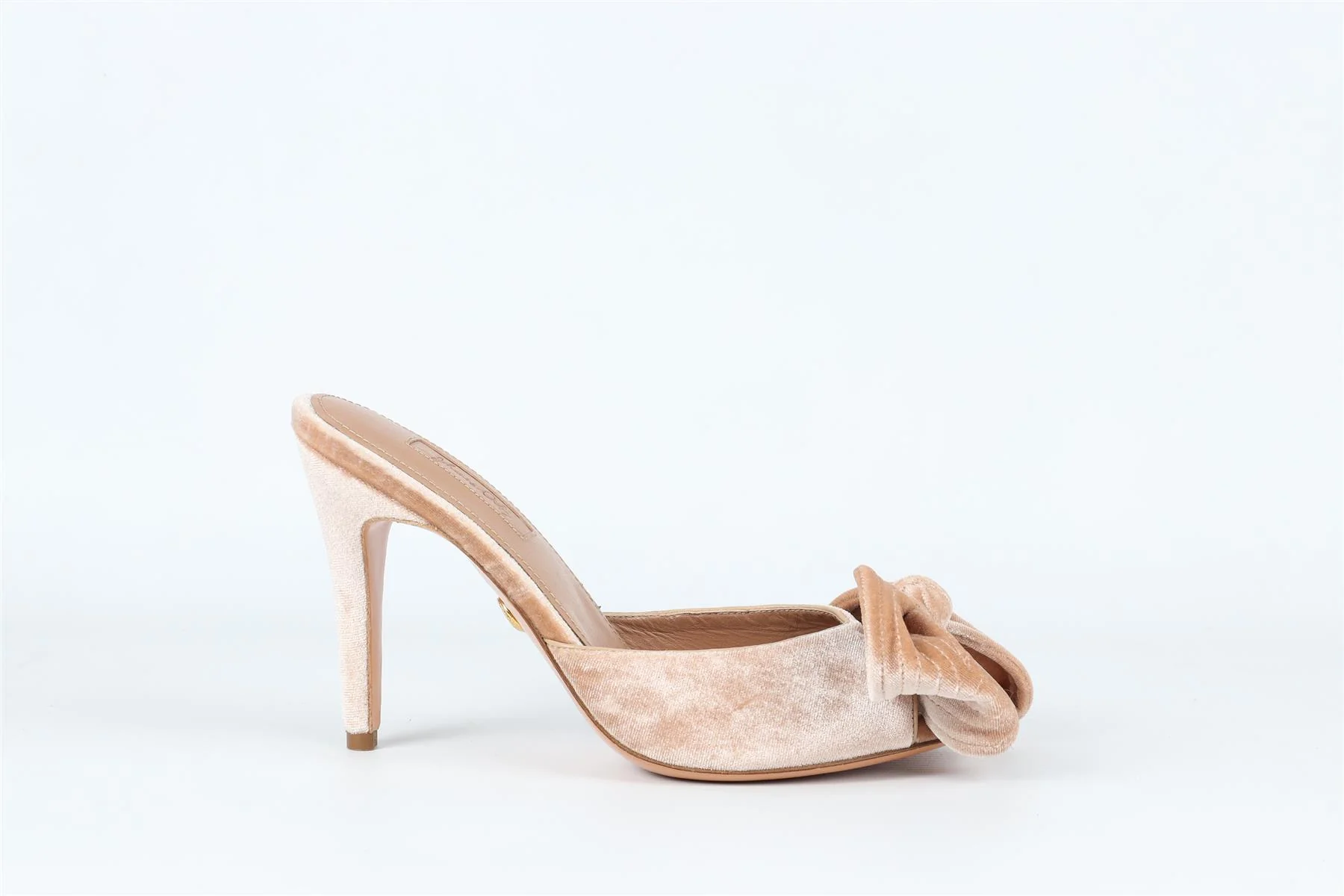 JOHANNA ORTIZ NUDE VELVET MULES EU 39 UK 6 US 9 - Image 2