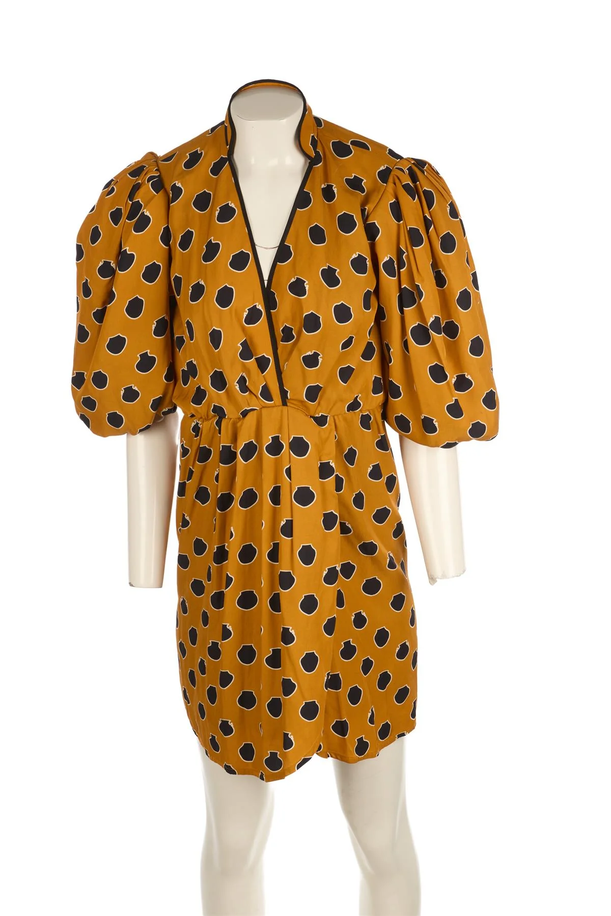 JOHANNA ORTIZ ORANGE WOVEN MINI DRESS US 2 UK 6 - Image 2
