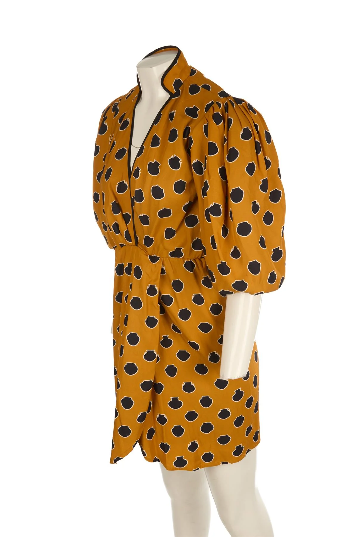 JOHANNA ORTIZ ORANGE WOVEN MINI DRESS US 2 UK 6 - Image 3