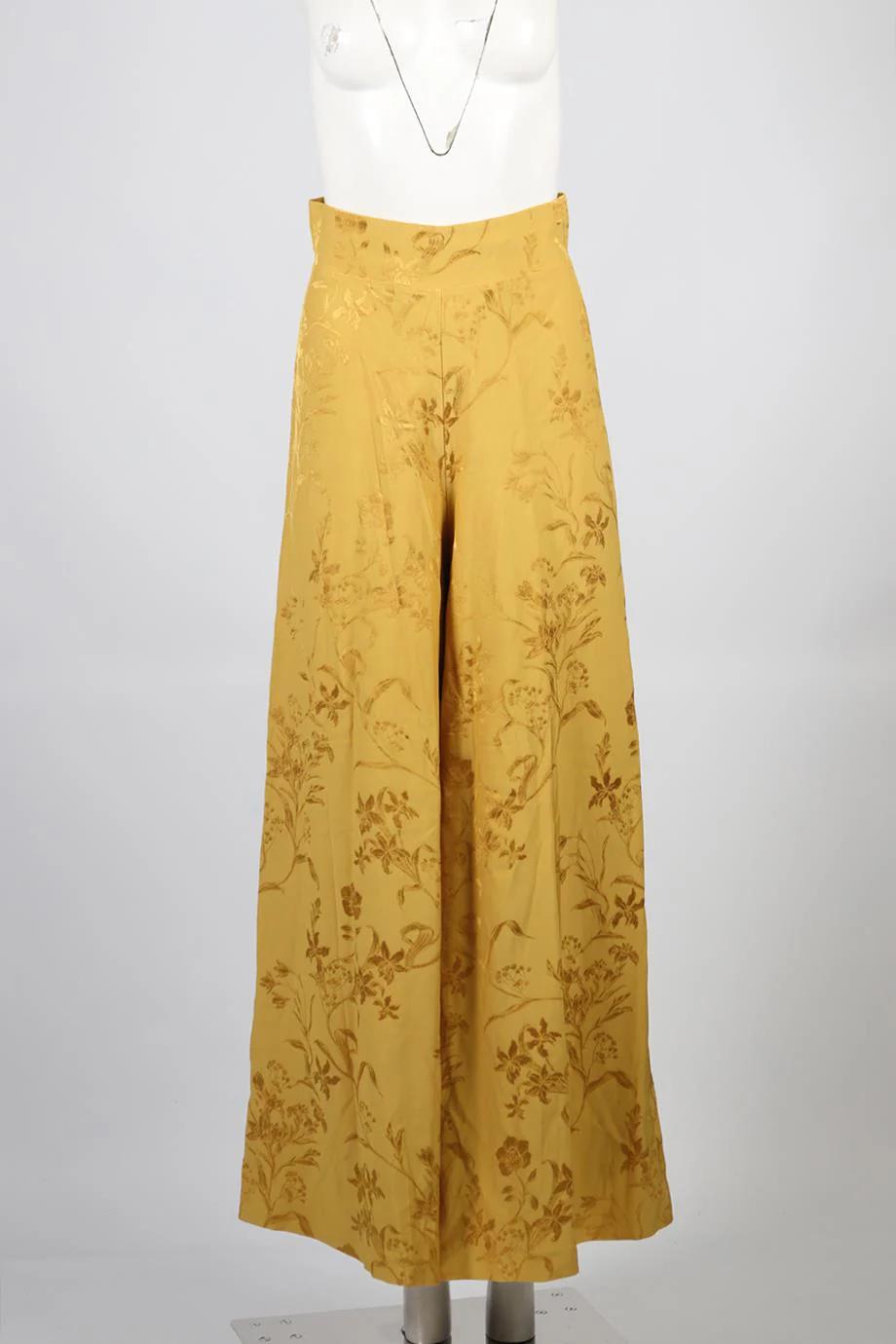 JOHANNA ORTIZ SATIN WIDE LEG PANTS US 2 UK 6 - Image 2