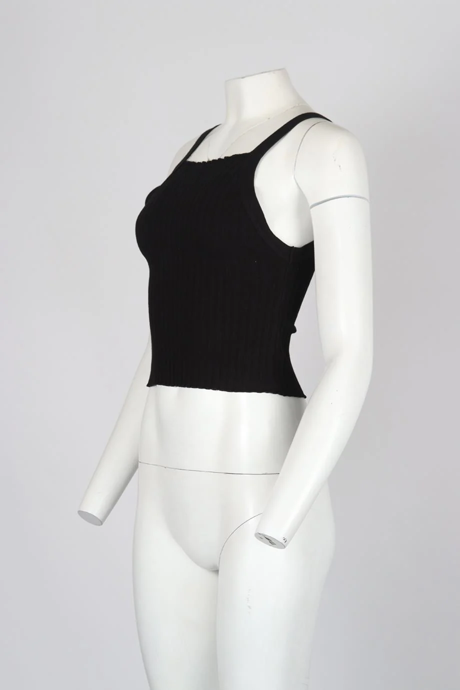 JOHN ELLIOTT CROPPED RIBBED KNIT TOP SMALL - Image 3