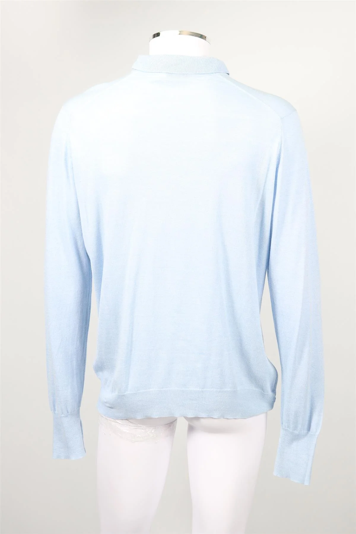 JOHN SMEDLEY WOOL POLO SHIRT LARGE - Image 4