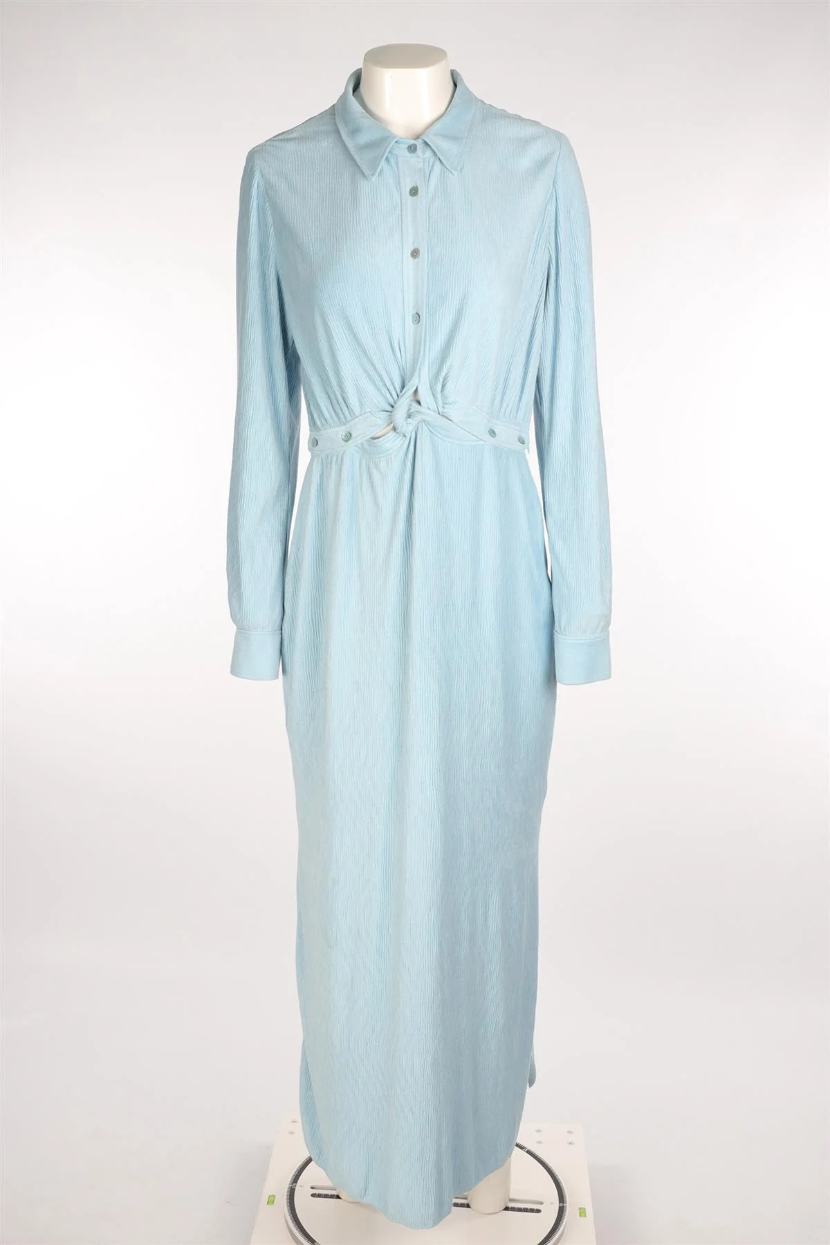 JOHNATHON SIMKHAI BLUE POLYESTER MAXI DRESS MEDIUM - Image 2