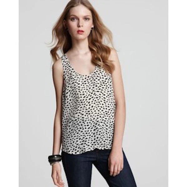 JOIE DREW SILK DOT TANK TOP SMALL - Image 8