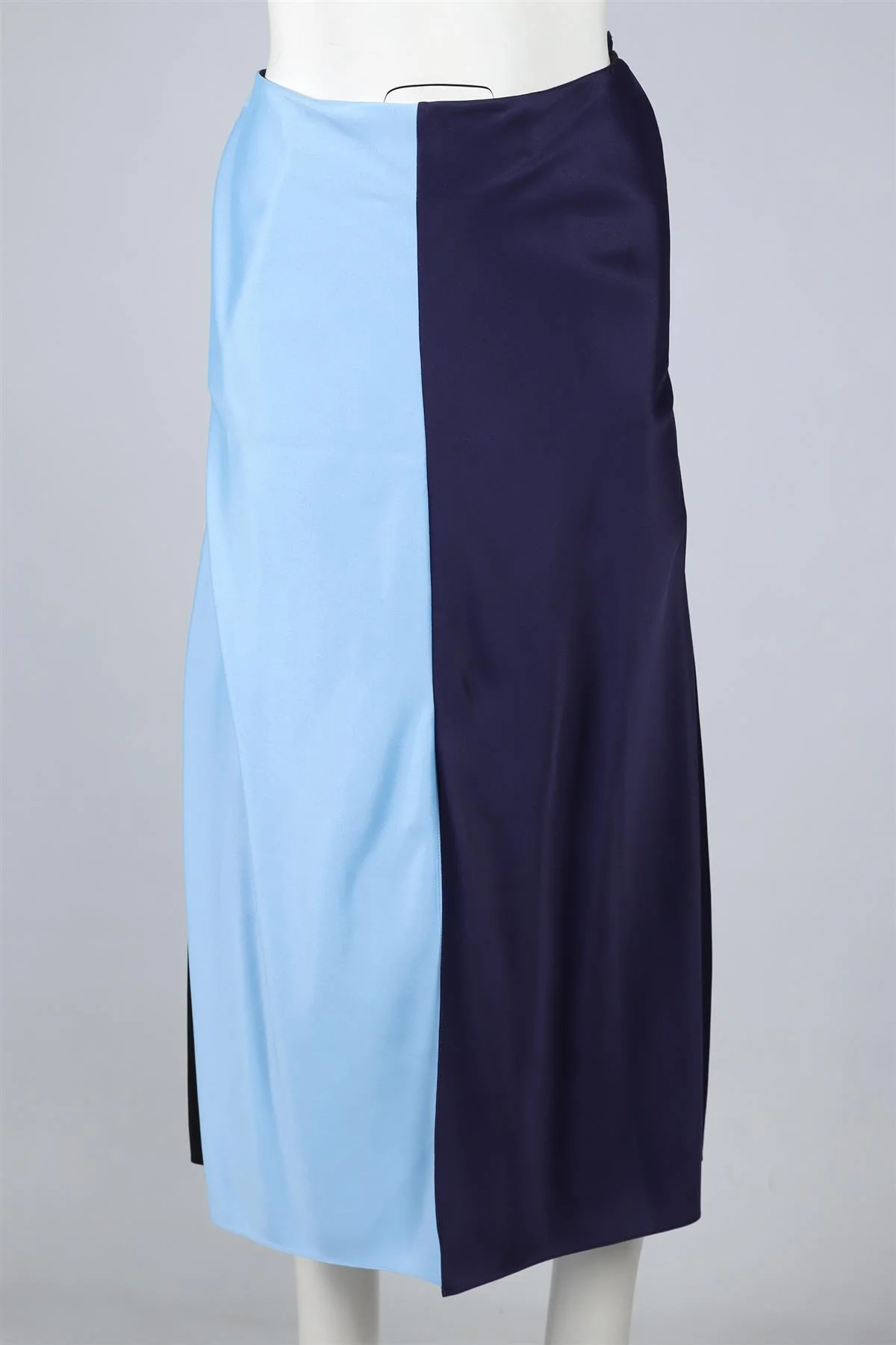 JONATHAN SAUNDERS BLUE SATIN SKIRT IT 42 UK 10 - Image 2
