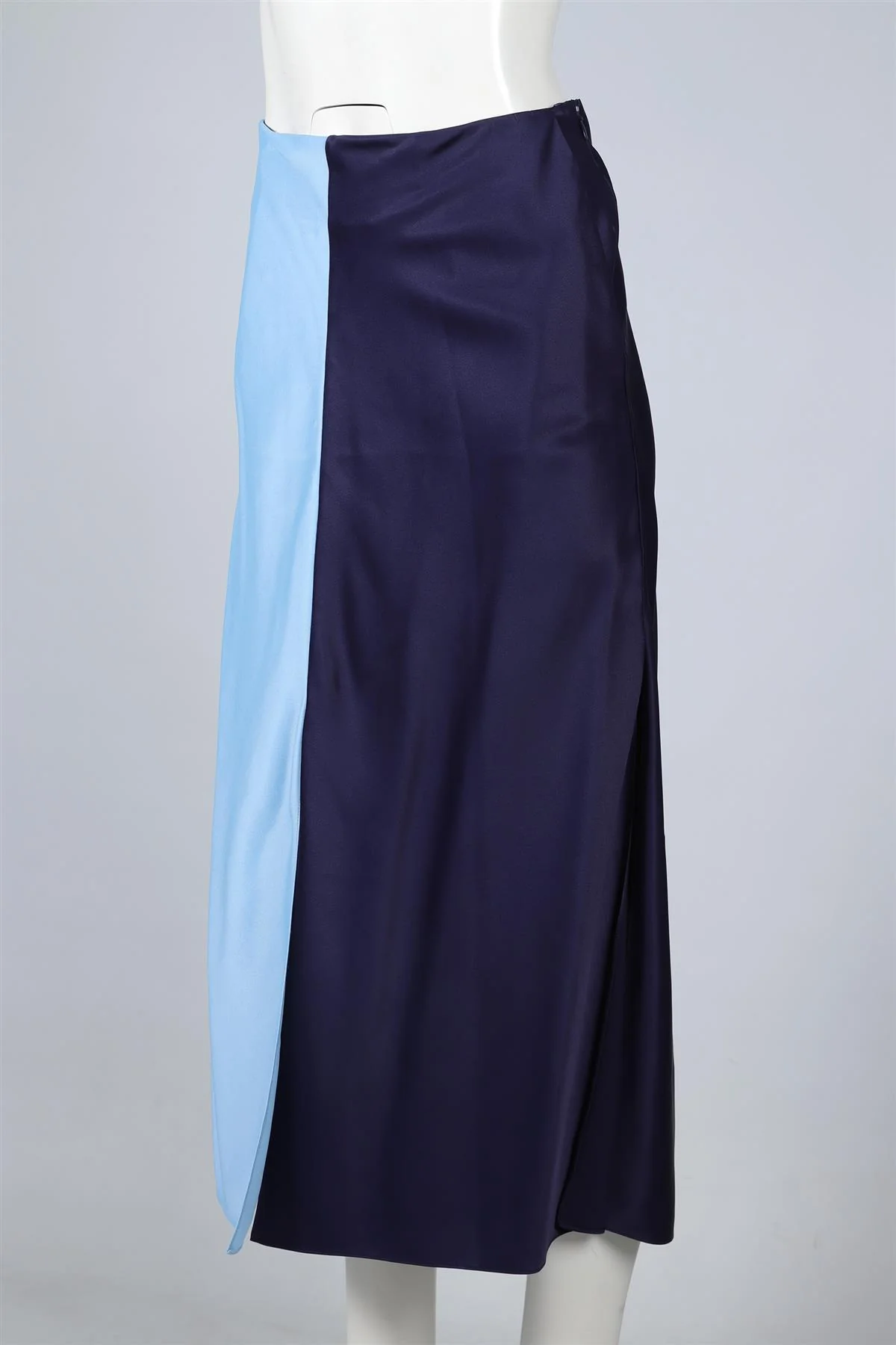 JONATHAN SAUNDERS BLUE SATIN SKIRT IT 42 UK 10 - Image 3
