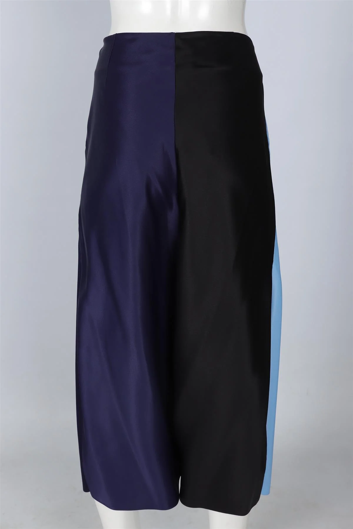 JONATHAN SAUNDERS BLUE SATIN SKIRT IT 42 UK 10 - Image 4
