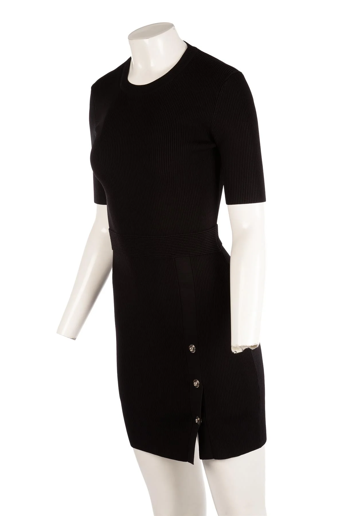 JONATHAN SIMKHAI BLACK KNIT MINI DRESS MEDIUM - Image 3