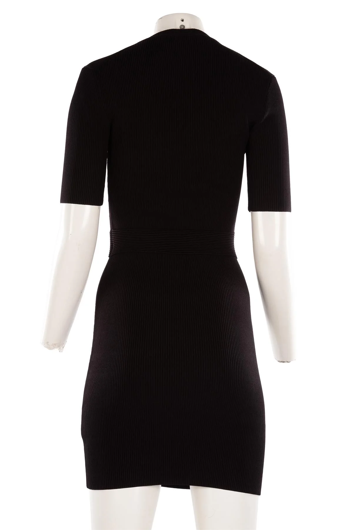 JONATHAN SIMKHAI BLACK KNIT MINI DRESS MEDIUM - Image 4