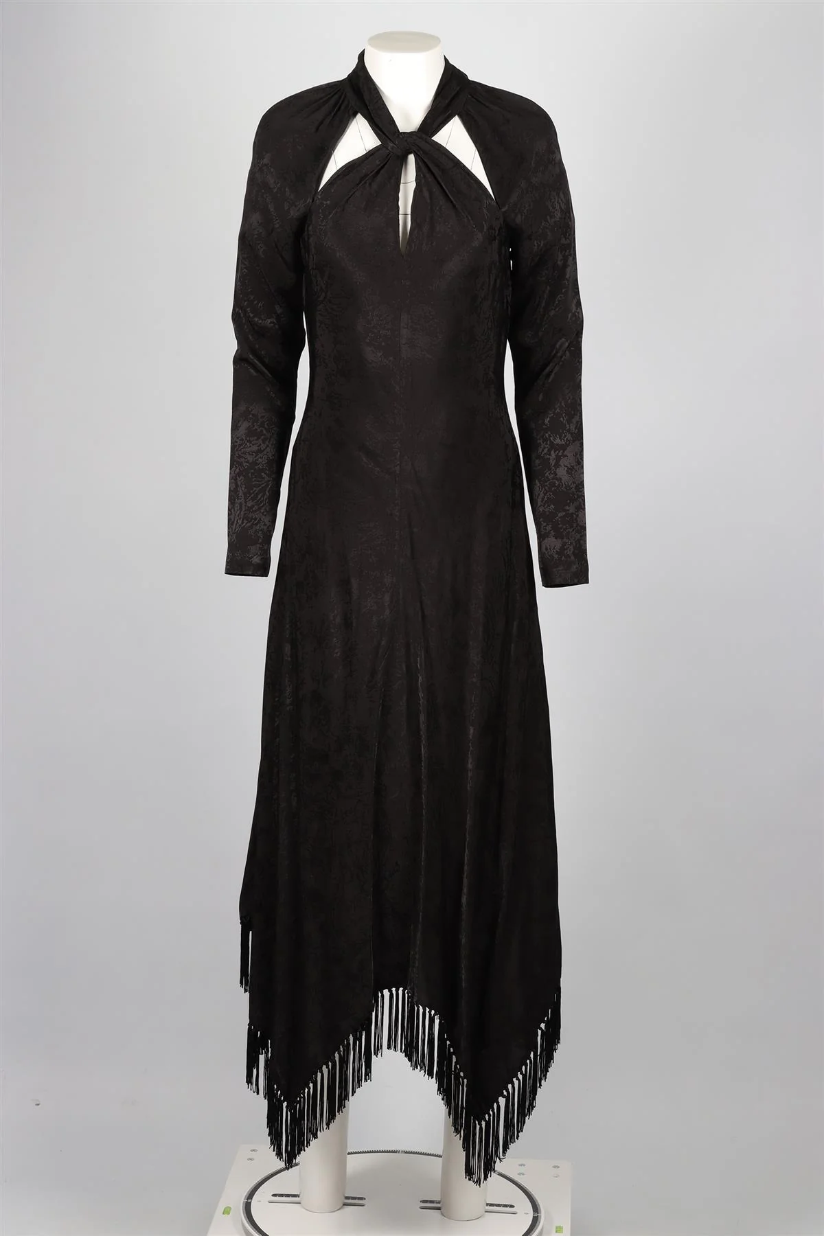 JONATHAN SIMKHAI BLACK SATIN MIDI DRESS US 6 UK 10 - Image 2