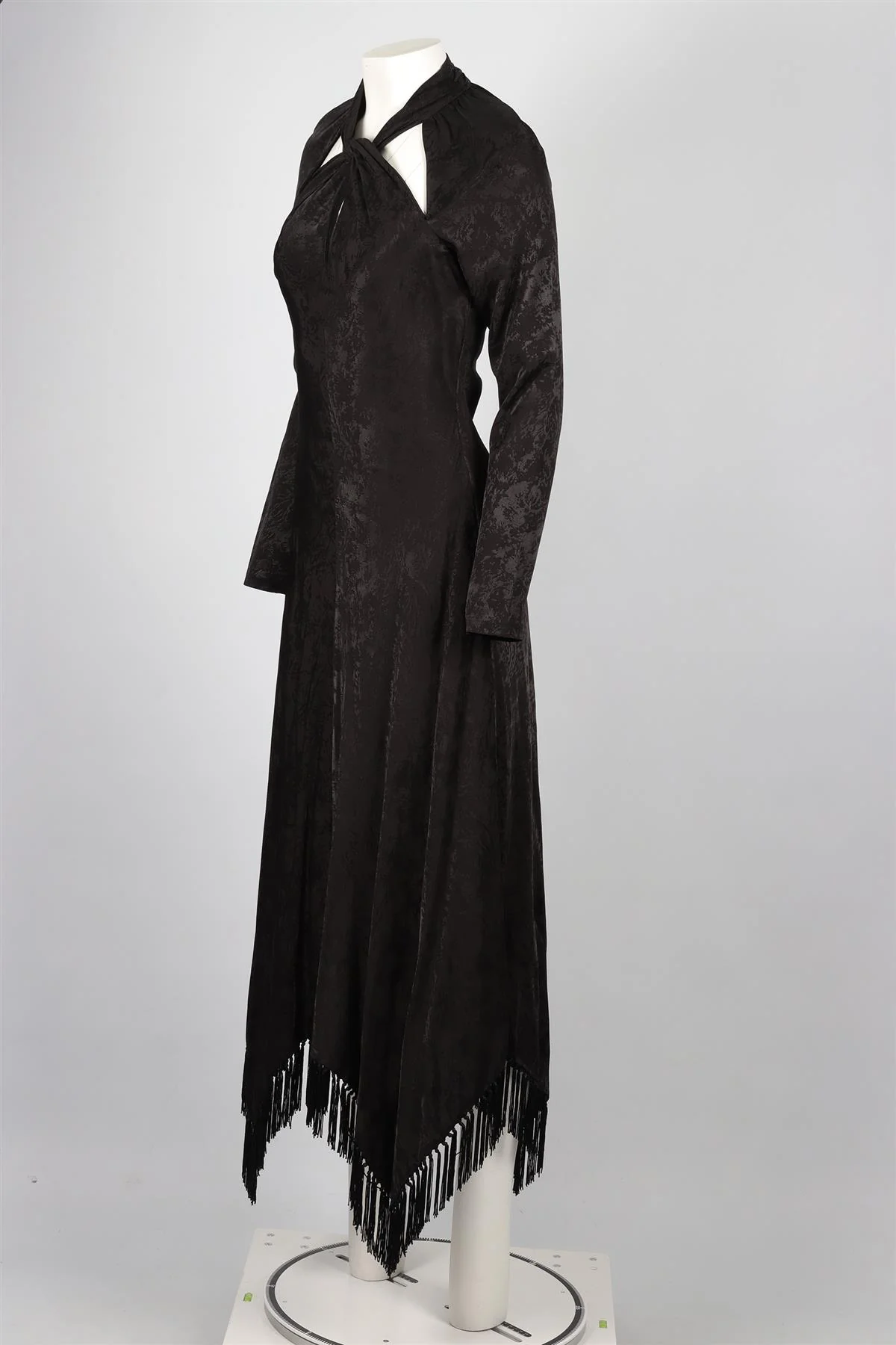 JONATHAN SIMKHAI BLACK SATIN MIDI DRESS US 6 UK 10 - Image 3