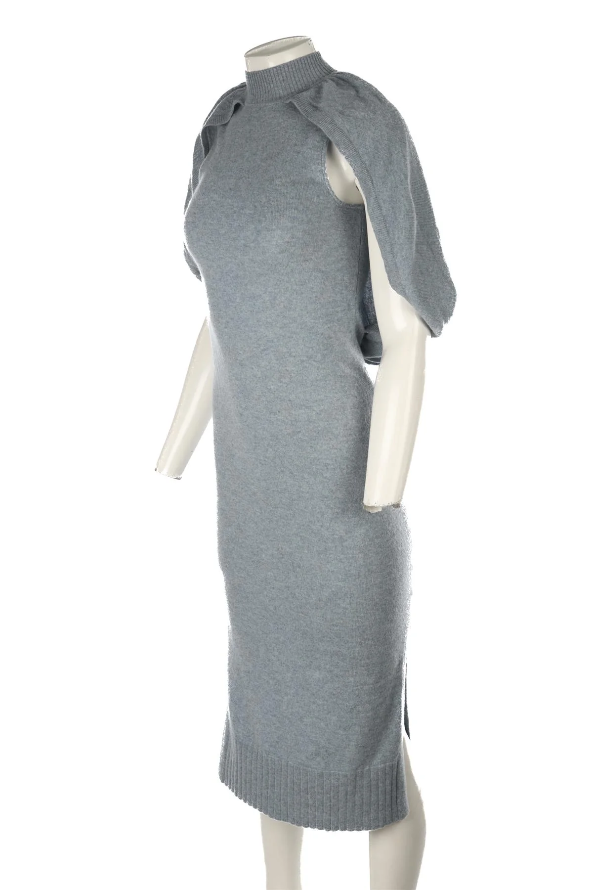 JONATHAN SIMKHAI BLUE CASHMERE MAXI DRESS XSMALL - Image 3