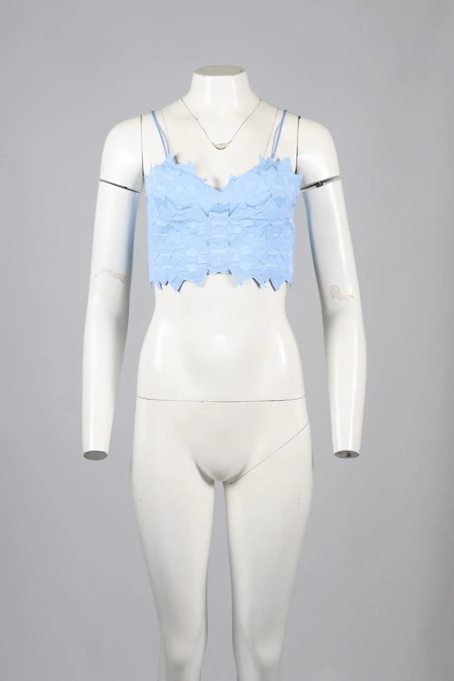 JONATHAN SIMKHAI CROPPED COTTON BLEND TOP US 4 UK 8 - Image 2