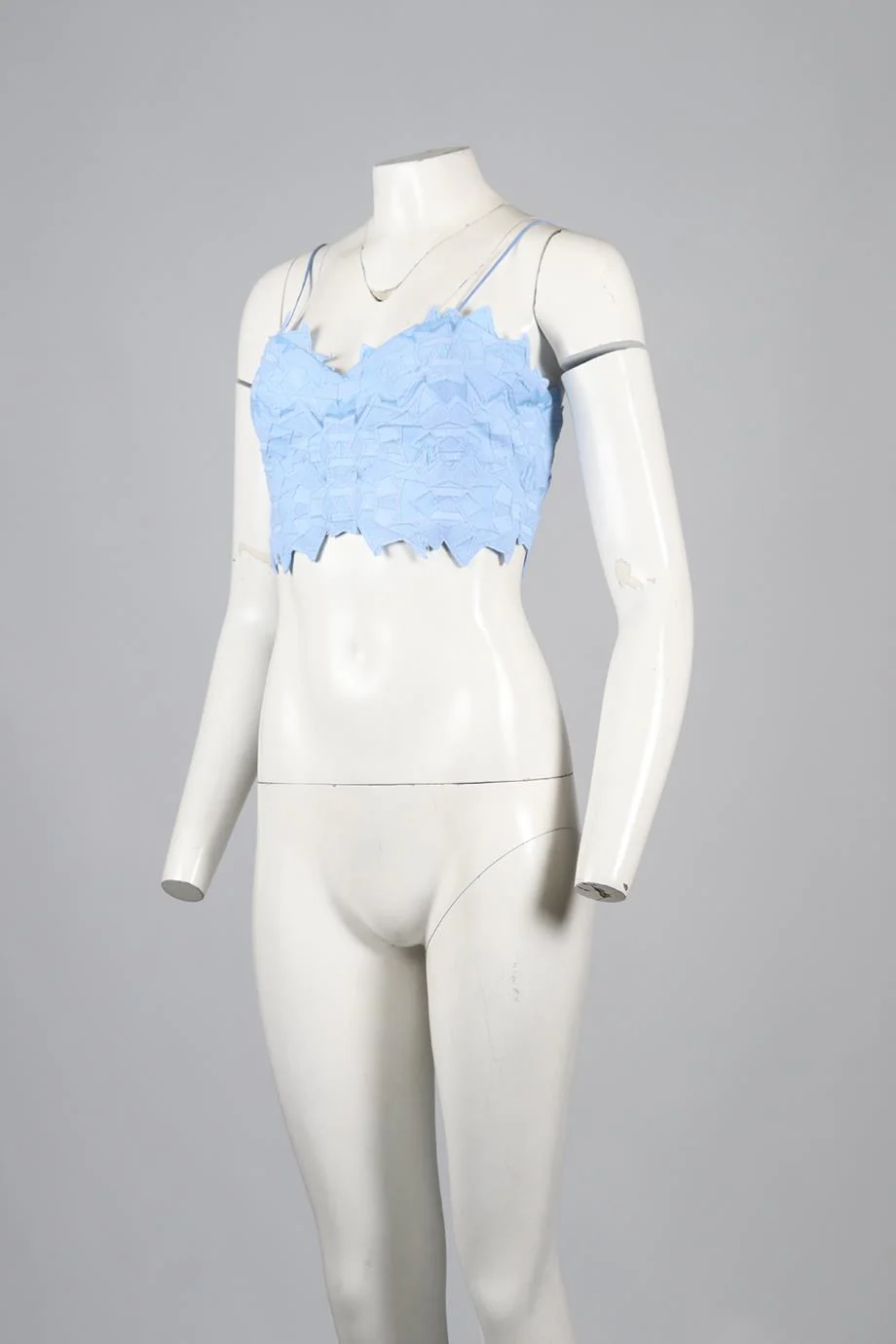 JONATHAN SIMKHAI CROPPED COTTON BLEND TOP US 4 UK 8 - Image 3