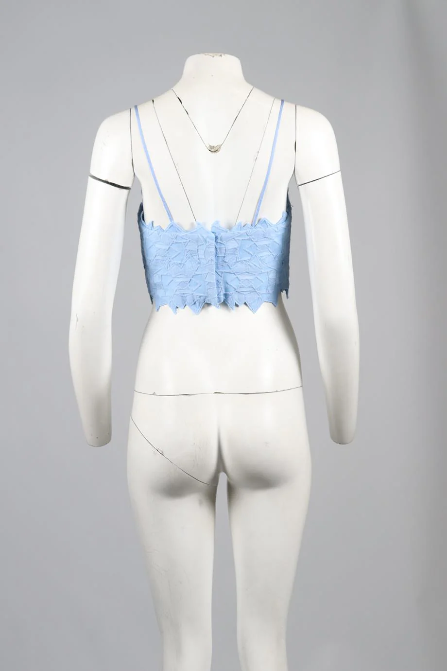 JONATHAN SIMKHAI CROPPED COTTON BLEND TOP US 4 UK 8 - Image 4