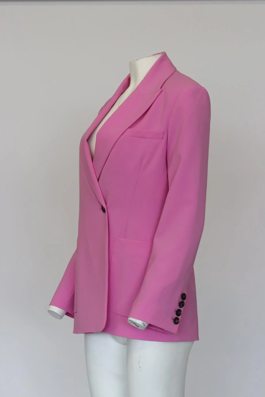 JONATHAN SIMKHAI OVERSIZED CREPE BLAZER US 4 UK 8 - Image 3