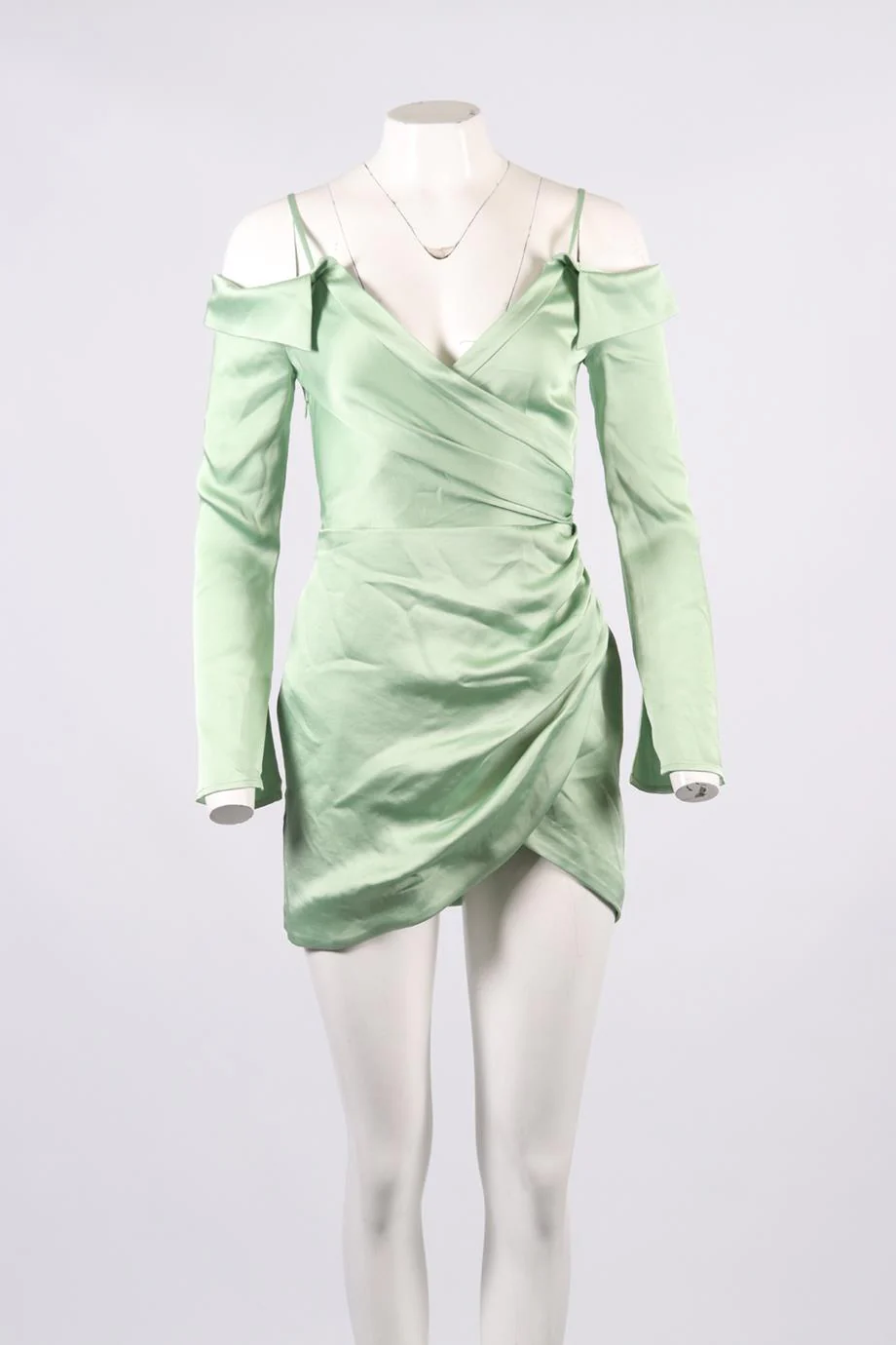 JONATHAN SIMKHAI SATIN MINI DRESS US 2 UK 6 - Image 2