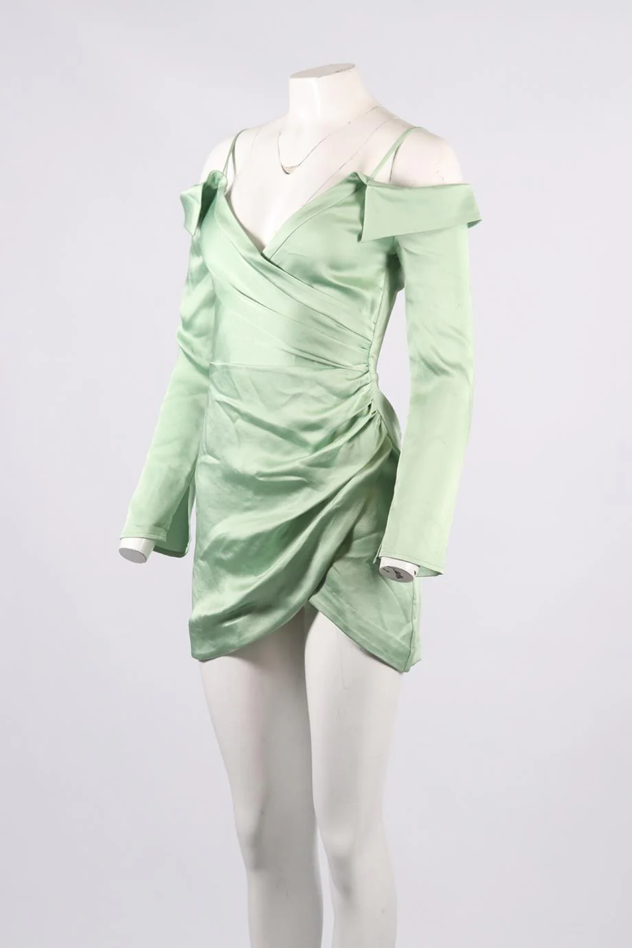 JONATHAN SIMKHAI SATIN MINI DRESS US 2 UK 6 - Image 3