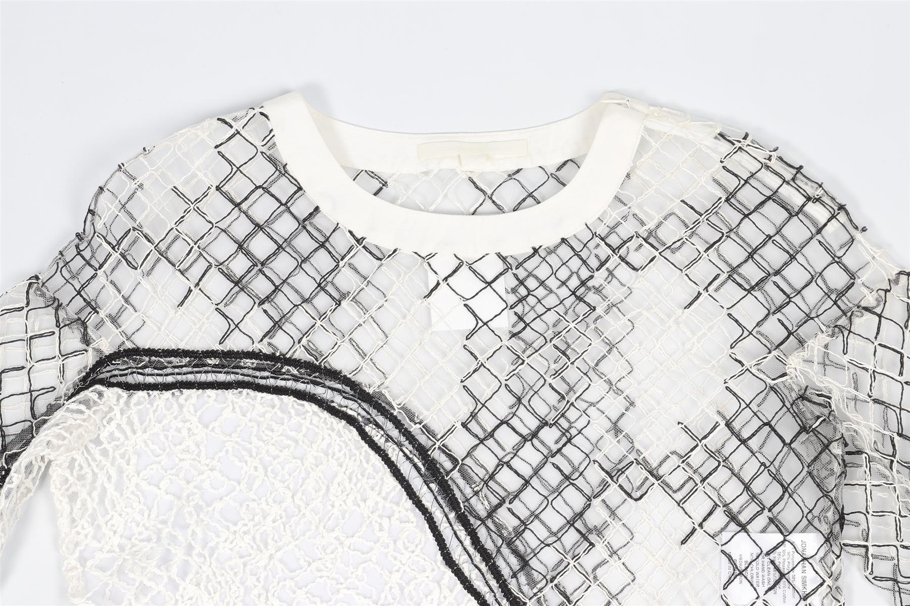 JONATHAN SIMKHAI WHITE COTTON TOP XSMALL - Image 3