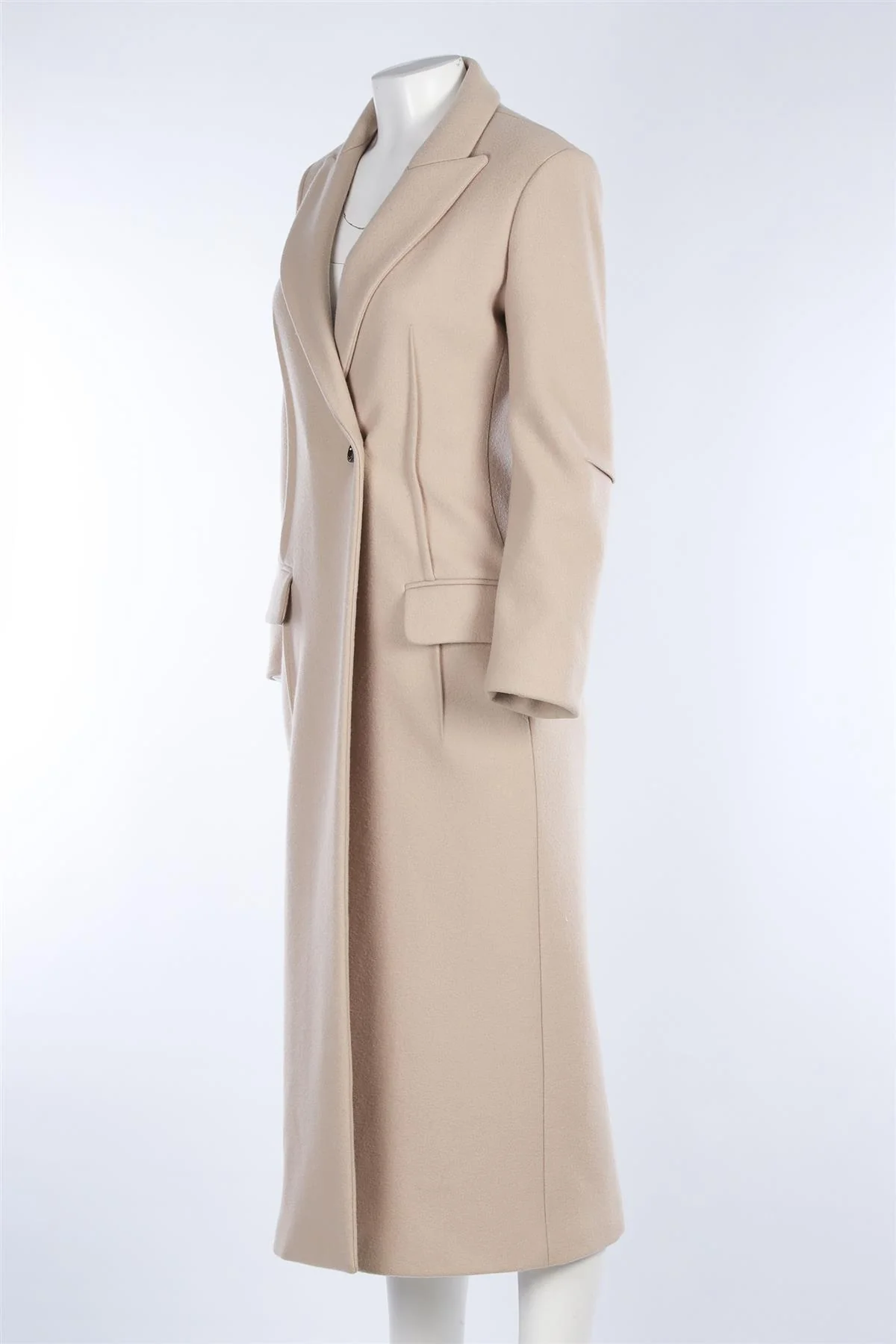 JOSEPH BEIGE WOOL COAT FR 36 UK 8 - Image 3