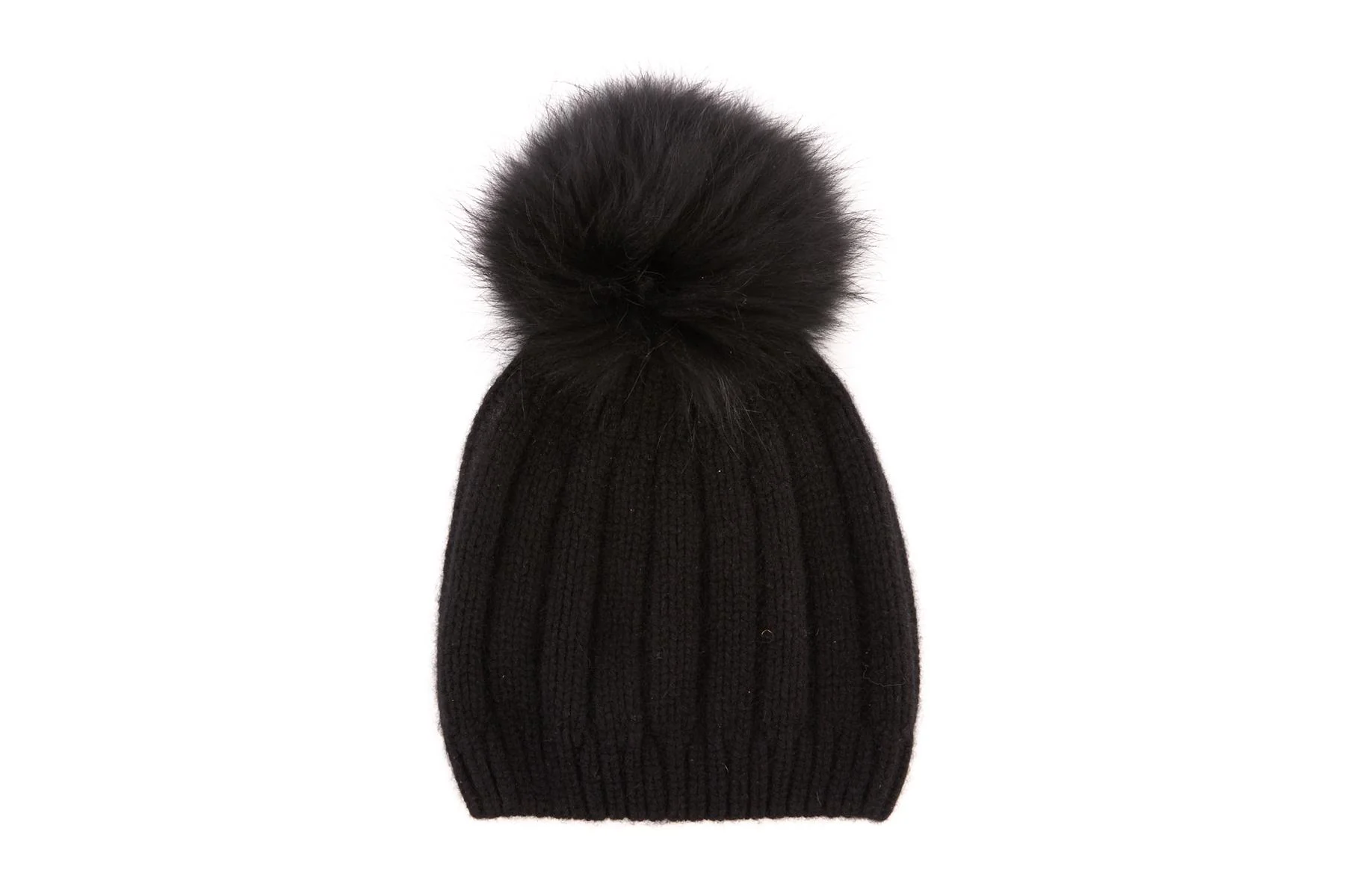 JOSEPH BLACK CASHMERE BEANIE ONE SIZE - Image 2