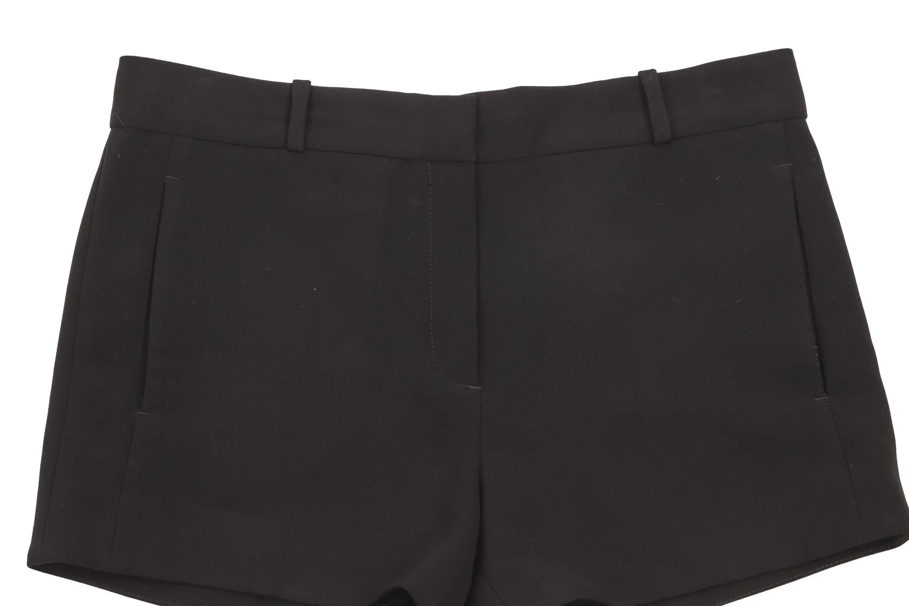 JOSEPH BLACK CREPE SHORTS FR 36 UK 8 - Image 3