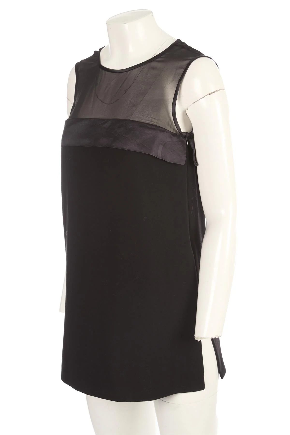 JOSEPH BLACK CREPE TOP FR 36 UK 8 - Image 3